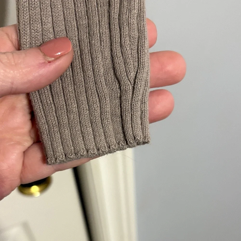 Harlow Taupe Ribbed Knitwear - Picture 5 of 7